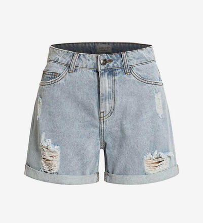 Product image for 'Women's Mom-Fit Jeans Shorts Destroyed Look'