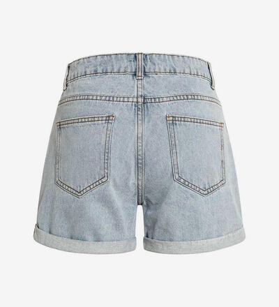 Product image for 'Women's Mom-Fit Jeans Shorts Destroyed Look'