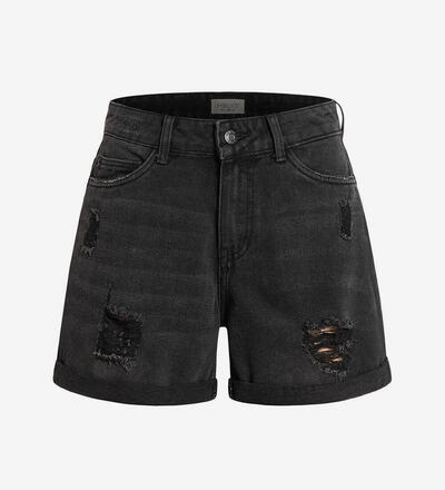 Product image for 'Women's Mom-Fit Jeans Shorts Destroyed Look'