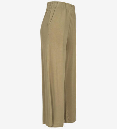 Product image for 'Women's 3/4 Modal Culottes Fabric Pants Elastic Waistband'