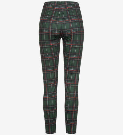 Product image for 'Women's Skinny Pants Zipper Frontal Karo Pattern'