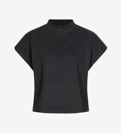 Product image for 'Women's 2-Pack Cropped T-Shirt Striped Pattern black & white / black'