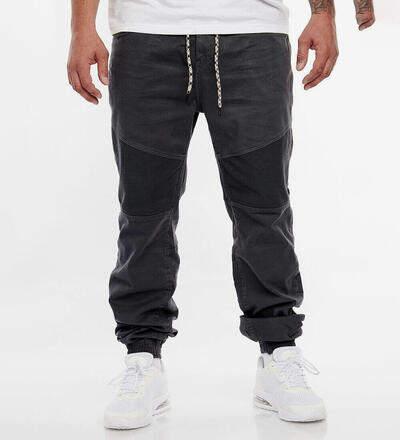 Product image for 'Men's Biker Fabric Pants 5-Pockets Drawstring Closure Ribbed Cuffs'