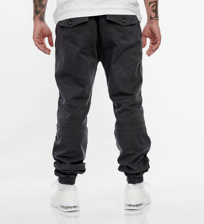 Product image for 'Men's Biker Fabric Pants 5-Pockets Drawstring Closure Ribbed Cuffs'