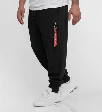 Product image for 'Men's X-Fit Cargo Jogging Pants 4-Pockets Wide Ribbed Cuffs Black'