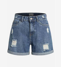 Product image for 'Women's Mom-Fit Jeans Shorts Destroyed Look'