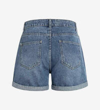 Product image for 'Women's Mom-Fit Jeans Shorts Destroyed Look'