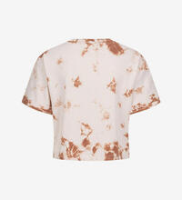 Product image for 'Women's Cropped T-Shirt Tie Dye Colour-Gradient Print'