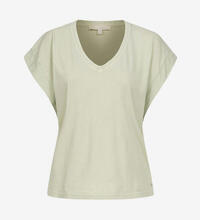 Product image for 'Women's V-Neck T-Shirt with Cuffed Sleeves'