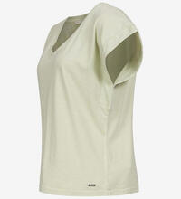 Product image for 'Women's V-Neck T-Shirt with Cuffed Sleeves'