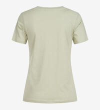 Product image for 'Women's V-Neck T-Shirt with Embroidered Heart greyish light green'